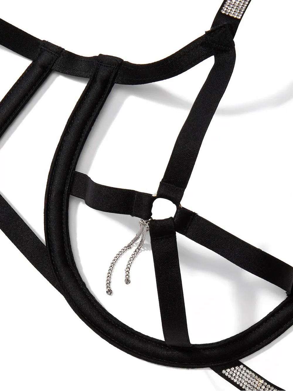 Victoria Secret VERY SEXY Shine Strappy Peekaboo Balconette Bra M-DD